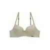 Nuevo sujetador francés simple británico de seda de hielo sin costuras inalámbrico sexy push up para mujer