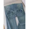 Jeans Retro Micro Acampanados para Mujer 2026 Nuevo Otoño Verano Nuevo Cintura Alta Elásticos Acampanados Adelgazantes Rectos Sueltos