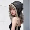 Gorro bohemio con decoración de concha hueca para mujer, transpirable y favorecedor para el rostro, gorro de malla holgada para primavera y verano, moderno