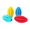 Amazon Alimentador de Bolas Anti-Fugas para Mascotas Caucho Natural Elástico Cepillo de Dientes para Perro Limpieza de Dientes Alivio de la Mordida Juguete