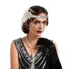 Eaby promoção quente Nova tiara de penas para performance de dança, adereço de cabeça de noiva, tiara de franjas retrô europeia e americana, faixa de cabelo