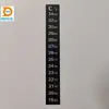 Fábrica de Dongguan barra de temperatura etiqueta que cambia de color etiqueta autoadhesiva que cambia de color ligera descuento rectángulo negro
