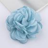 Coreia Hot Edge Camélia Rose Tecido Flor Sapato Flor Acessórios DIY Queimado Borda Flor Grampo de Cabelo Roasted Edge Flor Acessórios para o Cabelo Material