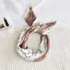 Lenço de Seda Coreano Fácil de Cuidar e Resistente a Amassados, Lenço Decorativo Pequeno para Pescoço com Padrão Paisley Listrado Bolinhas Diamante Fashion Retrô, Lenço de Cabeça, Lenço