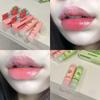 HERORANGE ~ bálsamo labial brillante transparente ligero hidratante anti-agrietamiento desvanece líneas de los labios base de labial mascarilla labial para mujeres