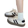 Zapatos Blancos Versátiles de Primavera y Otoño 2024 con Suela Gruesa Zapatos de Entrenamiento Moral Zapatos de Mujer Zapatos Retro Forrest Gump Tenis Deportivos Casuales
