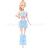 Transfronteiriço 6 minutos boneca 30cm moda top calças saia vestido vestido de menina princesa acessórios de brinquedo pano