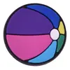 Pelota deportiva parche pequeño plano de goma blanda material de decoración de dibujos animados accesorios para joyería DIY al por mayor