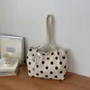 Bolsa de Hombro Casual Grande de Lunares Dulce y Elegante para Niña, Simple, de Viaje, Moda de Alto Valor, Personalizada, Tendencia