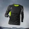 Exportación Transfronteriza Popular Camiseta de Manga Larga para Hombre para Deportes al Aire Libre Secado Rápido Otoño Estilo Delgado Transpirable Holgada Camiseta Base