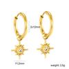 Aretes Pequeños Exquisitos Europeos y Americanos Transfronterizos Moda Nicho de Alta Gama Aretes Polaris Aretes de Acero Inoxidable para Niñas