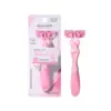 Maquinilla de afeitar en T Lm de seis capas, Acero inoxidable, Adecuada para afeitar el vello de las axilas, piernas y todo el cuerpo, Específicamente para mujeres, Lavable