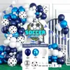 Cadena de Globos Temática de la Nueva Copa Mundial de Fútbol Transfronteriza Set Copa de Campeonato de Papel de Aluminio Serie Deportiva Globos Decorativos