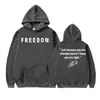 Moletom Charlie Kirk Freedom Transfronteiriço Roupas Masculinas Harajuku Milenar High Street Moletom Casual