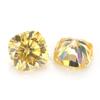 Venta al por mayor de Piedras Sueltas de Moissanita Amarillo Limón en Forma Cuadrada/Almohada, Cabujones Irregulares Amarillos de Moissanita