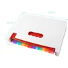 Bolsa Porta-Documentos Sanfonada Colorida de Venda Quente Transfronteiriça para Estudantes e Uso no Escritório, Bolsa para Documentos com Grande Capacidade de Armazenamento e Classificação