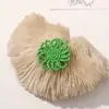 Estilo Fresco de Verano Color Mori Combinación de Colores Perla Flor Margarita Clip Lateral DIY Pendientes Zapatos con Agujero Zapatos de Gelatina Zapatos Accesorios de Flor