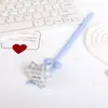 Nueva pluma de gel de flor de tela creativa, linda flor pequeña colorida de silicona de alto valor, pluma de sacudir, pluma a base de agua