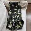 2026 Nueva Falda Larga Estampada Floral de Seda de Morera con Cintura Elástica, Adelgazante, Venta al por Mayor H02Dq101618