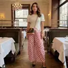 Pantalones de Lunares Anchos Estilo Y2K Millennial Dopamina para Mujer, Nuevo Estilo de Verano, Sueltos, de Cintura Alta, Adelgazantes, Casuales, Versátiles, Venta al por Mayor, Patchwork