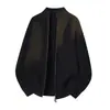 Fabricante de SuéteresNuevo Suéter de Marca de Moda Holgado con Cuello Alto para Hombre, Cárdigan con Cremallera para Hombre
