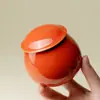 Pote Cerâmico para Chá com Esmalte de Cor Mineral Original das Dinastias Tang e Song, Acessório para Cerimônia do Chá, Pote para Pó de Incenso, Pote Selado, Recipiente para Armazenamento de Chá, Pote de Chá para Armazenamento Doméstico, Dinastias Tang e Song