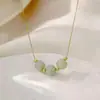 Joyería Simple de Moda Estilo Elegante Retro de Gama Alta Súper Hada Diseño de Nicho Collar Sansheng III de Gama Alta