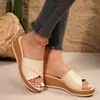 2024 Verano transfronterizo europeo y americano nueva plataforma zapatillas de mujer de moda todo-Fondo tacón de plataforma sandalias de mujer al por mayor