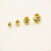 Contas de cobre direto da fábrica banhadas a ouro com retenção de cor contas facetadas diy acessórios contas de flor facetadas contas de posicionamento