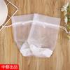 Bolsa de gasa bolsa de malla bolsa de embalaje transparente artículo disponible cristal mineral nano perla almacenamiento bolsa de fondo redondo protección ambiental