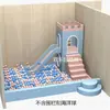 Piscina de Bolinhas Oceano Cercado Infantil Playground Caixa de Areia Transparente Venda Direta Caixa de Areia Sementes de Cássia Forte de Brincar Piscina com Acolchoamento Macio Altura Aumentada