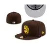 Boné de Baseball MLB Comércio Exterior Novo Boné Fechado Unissex Bordado Hip-Hop Tamanho do Boné Proteção Solar ao Ar Livre Boné à Prova de Vento