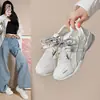 Ligeros Bloque de Color Retro 2026 Versátiles Nuevos Zapatos de Entrenamiento Alemanes con Cordones Planos Zapatos de Papá Zapatos Deportivos Casuales Primavera Verano