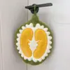 Toalla Pequeña de Terciopelo Coral con Frutas Transfronteriza, Pañuelo Colgable, Toalla de Mano Gruesa Absorbente para Cocina y Baño, Regalo Souvenir