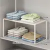 Separadores de Capas para Armario, Separadores de Gabinete, Estantes Organizadores Retráctiles, Estantes de Almacenamiento para Dormitorio, Artefactos de Almacenamiento con Separadores