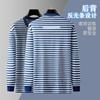 Camiseta top de manga larga con cuello redondo y franja reflectante, original para primavera y verano, secado rápido, camiseta interior, ropa deportiva de manga larga para entrenamiento físico