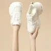 Zapatos de mujer, nuevos zapatos de papá casuales vintage bordados de otoño, con suela gruesa para aumentar la altura, para mujeres petite