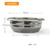 Tazón para polvo de 58 mm con mango, tazón para polvo para máquina de café italiana, limpieza ciega del tazón, filtro de accesorios para extracción de café simple/doble
