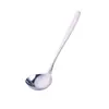 Colher de Mingau de Aço Inoxidável 304, Colher Pequena para Sopa, Colher Doméstica de Cabo Longo, Colher Pública, Colher de Sopa para Loja de Macarrão