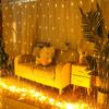 Guirnaldas de Luces para Uso Exterior, Accesorios Decorativos Impermeables, Luces de Red Estrelladas de Bajo Voltaje, Luces Decorativas, Guirnaldas de Luces LED de Colores con Enchufe