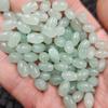 Material Jade Bashan Miçangas de Arroz Miçangas de Jade Verde Ervilha Oval Passe-partout Pulseira Colar Acessórios Miçangas