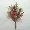 Venda Quente Transfronteiriça Decoração de Casa Decoração de Natal Peças Plásticas Feijões Vermelhos Cachos de Natal