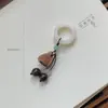Anillo de Correr Bodhi Accesorios para Pulseras Raíz de Bodhi Jade Blanco Natural Flor de Loto Fruta de Marfil Colgante Borla