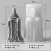 Jiahui Mei Ornamentos de Caveira de Halloween Molde de Silicone Crânio Humano Fantasma DIY Ferramenta de Moagem de Vela de Aromaterapia