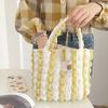 Bolso Nuevo Plegado 2024 Bolso Flor de Gasa Bolso Flor de Burbuja Moderno y Versátil