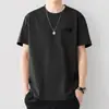 Camiseta Estampada de Manga Corta para Hombre, Holgada, Cuello Redondo, Manga Media, Moderna, Versátil, Camiseta Básica Superior, Camiseta Casual