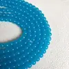 Nuevo Vidrio Imitación Jade Cuentas Sueltas Hielo Transparente Color Puro DIY Pulsera Collar Accesorios Accesorios de Joyería Fabricante Cabello Recto Cuentas Redondas