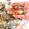 Accesorios para joyería DIY de aleación, colgante de corazón de amor mixto, colgante para pulsera, decoración de llave, colgante U096