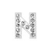 10mm Aleación de Cromo Diamante Capital Letra Inglesa Joyería Hecho a Mano DIY Garra de Gato Corazón Accesorios para Collar de Mascota