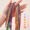He Xian Huo Pulsera de Cuerda para la Mano del Festival Duanwu Tejida a Mano Unisex Ajustable Cuerda Lisa Cuerda de Colores Duanwu Mayoreo